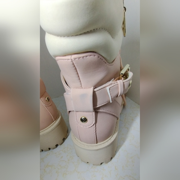 GBG Los Angeles Women's Salma Pink Combat Lace Up/Zip Size 6.5 - Picture 10 of 11